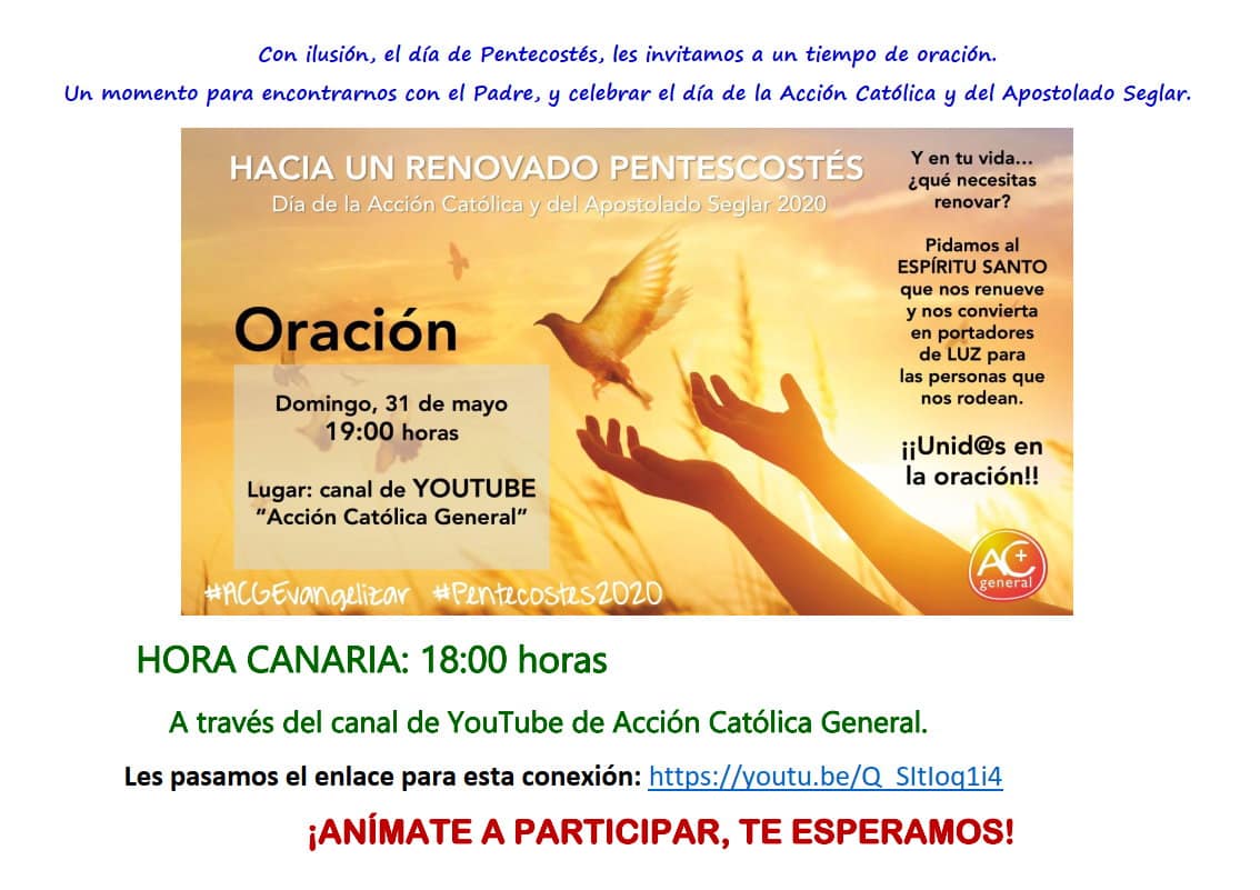 Oración pentecostés