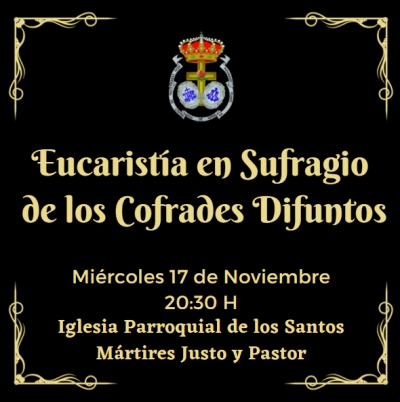 La Real Federación celebra la Eucaristía en sufragio por los cofrades difuntos