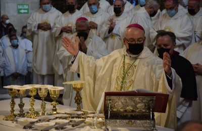 Mons. Martínez, en la acogida al nuevo obispo de Jaén