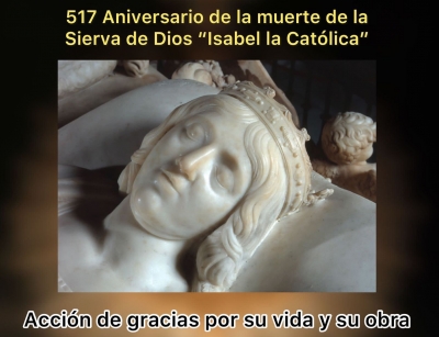 Vigilia y Eucaristía por el aniversario de la muerte de Isabel la Católica