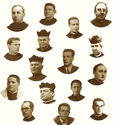 D. Cayetano Giménez Martín y sus compañeros mártires, que serán beatificados el próximo 26 de febrero.
