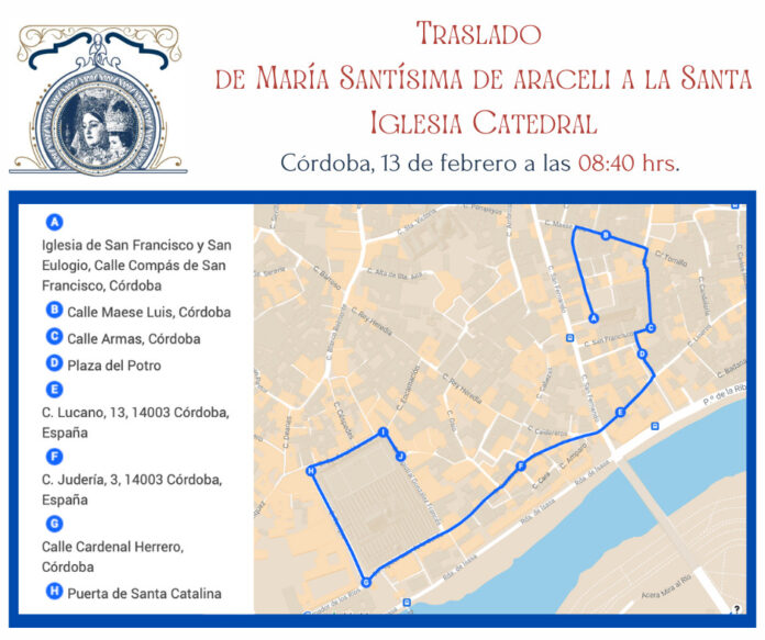Traslado de María Santísima de Araceli a la Santa Iglesia Catedral
