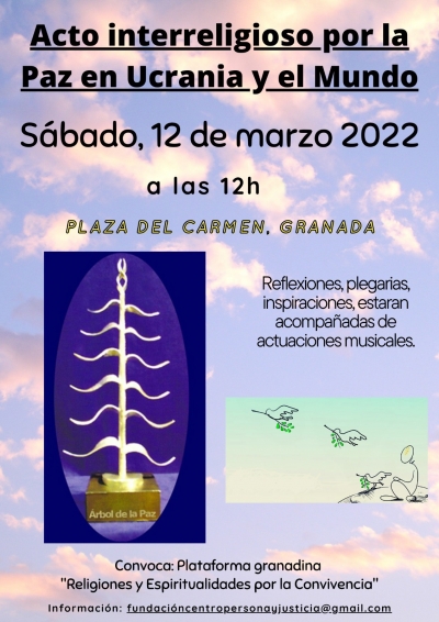 La plaza del Carmen albergará un acto interreligioso por la Paz