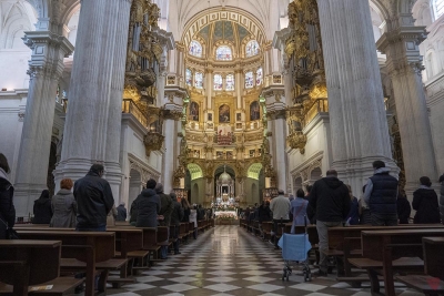 En la Eucaristía de acción de gracias en la Catedral. Foto: MCS Granada Arzobispado.