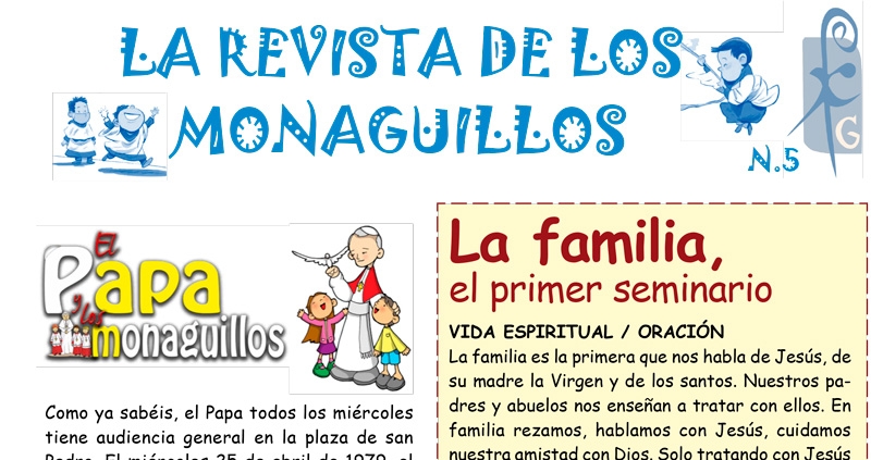 Nuevo número de la Revista de los Monaguillos