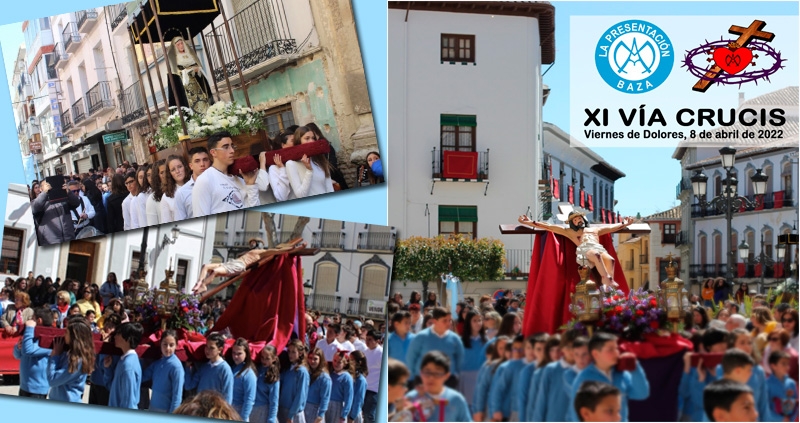 El XI Vía Crucis del colegio de la Presentación de Baza, este viernes, abrirá la Semana Santa bastetana
