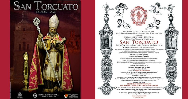 Este sábado, vísperas solemnes, pregón y felicitación a San Torcuato