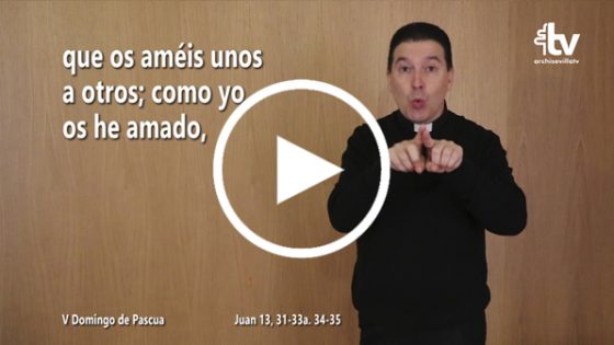 Evangelio del V Domingo de Pascua (ciclo C) en Lengua de Signos Española