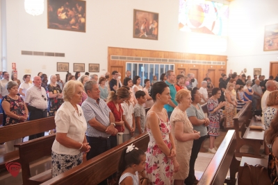 Celebración de la festividad de la Virgen del Coromoto con miembros de la comunidad venezolana en San Juan María Vianney