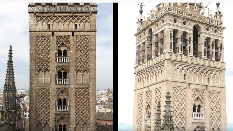 La limpieza de la fachada norte de la Giralda comenzará tras la Semana Santa