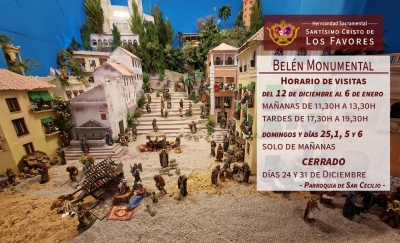 Abierto a las visitas el Belén de la Iglesia Parroquial de San Cecilio
