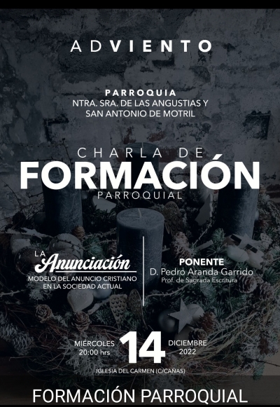 Charla sobre la Anunciación en la Iglesia del Carmen, en Motril