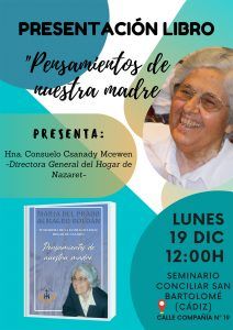 El Seminario San Bartolomé acoge la presentación del libro «Pensamientos de nuestra madre»