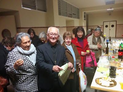 P. Fortunato Alonso en una celebración parroquial