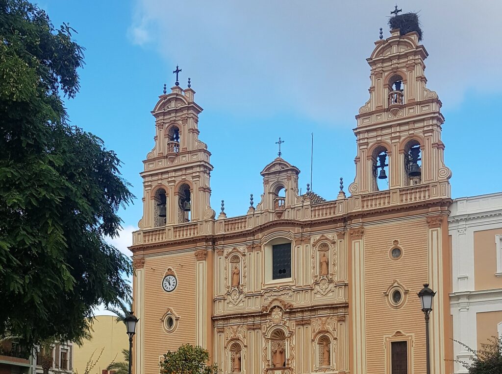 Vídeo mapping en la fachada de la Catedral, a iniciativa del Ayuntamiento de Huelva