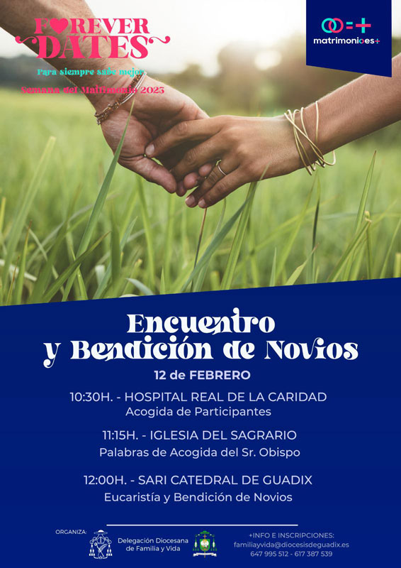 Cartel Bendición de novios