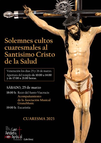 La parroquia de San Andrés Apóstol celebra los Cultos Cuaresmales al Santísimo Cristo de la Salud