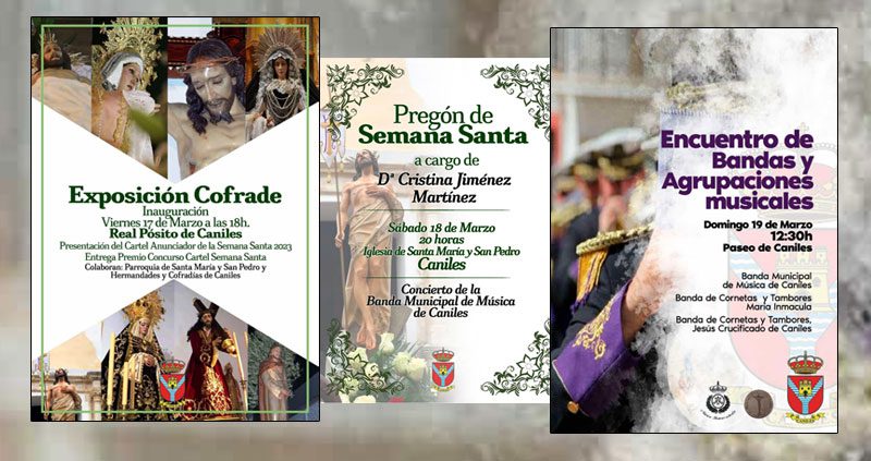 Una exposición cofrade, el pregón y un concierto de marchas preparan la Semana Santa en Caniles