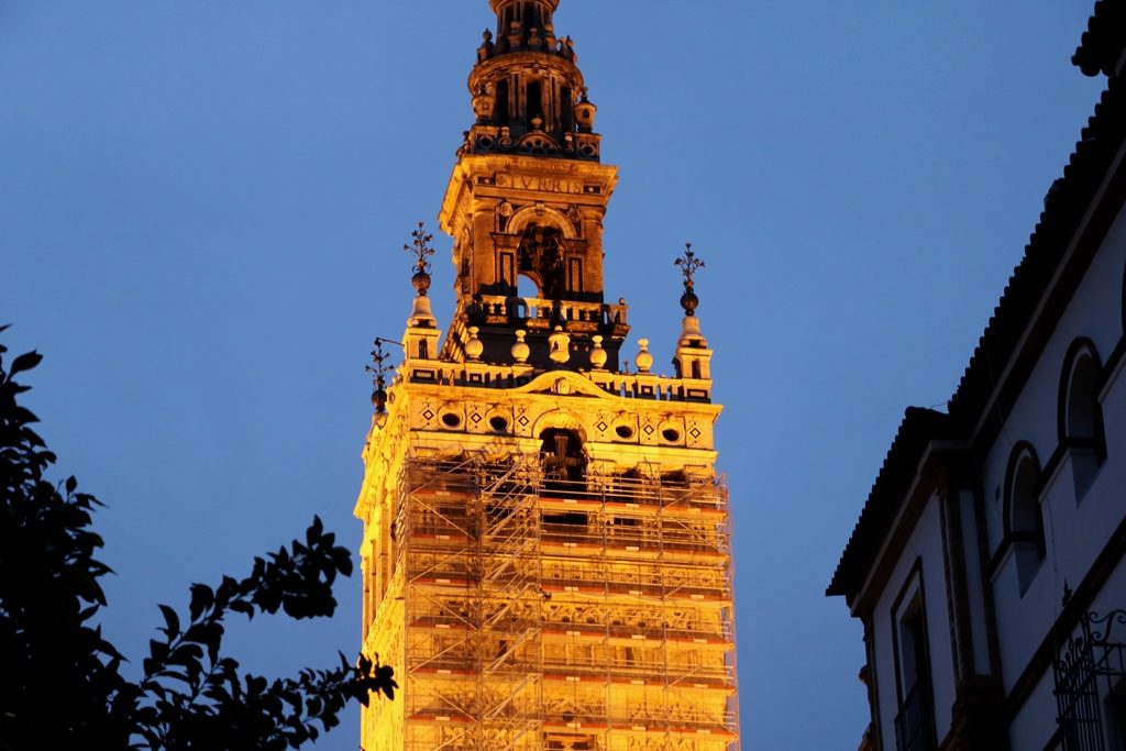 El próximo lunes comenzarán los trabajos de restauración de la cara norte de la Giralda