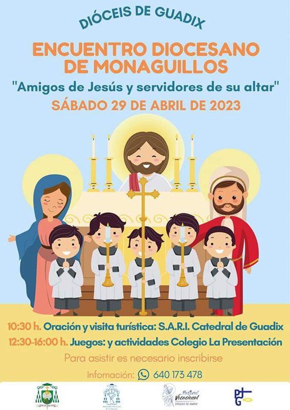 Encuentro de Monaguillos Guadix 29 4 23 cartel