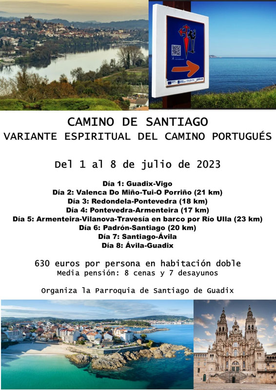 Santiago Guadix peregrinación 1 a 8 de julio