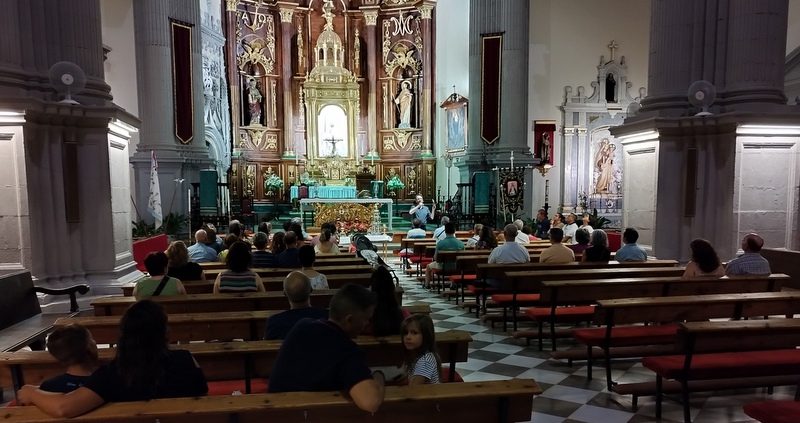 Terminaron las visitas nocturnas a la parroquia de Santa María, de Huéscar