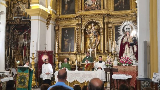 Santa María de las Nieves, Villanueva del Ariscal, Sevilla, Misa de envío (12)