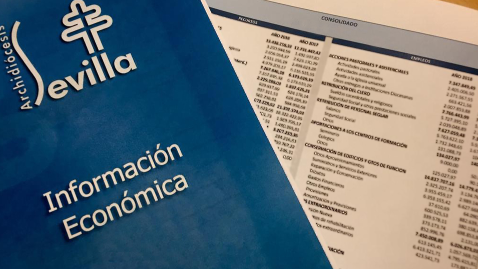 La Archidiócesis de Sevilla presentará el viernes la Información Económica de 2023