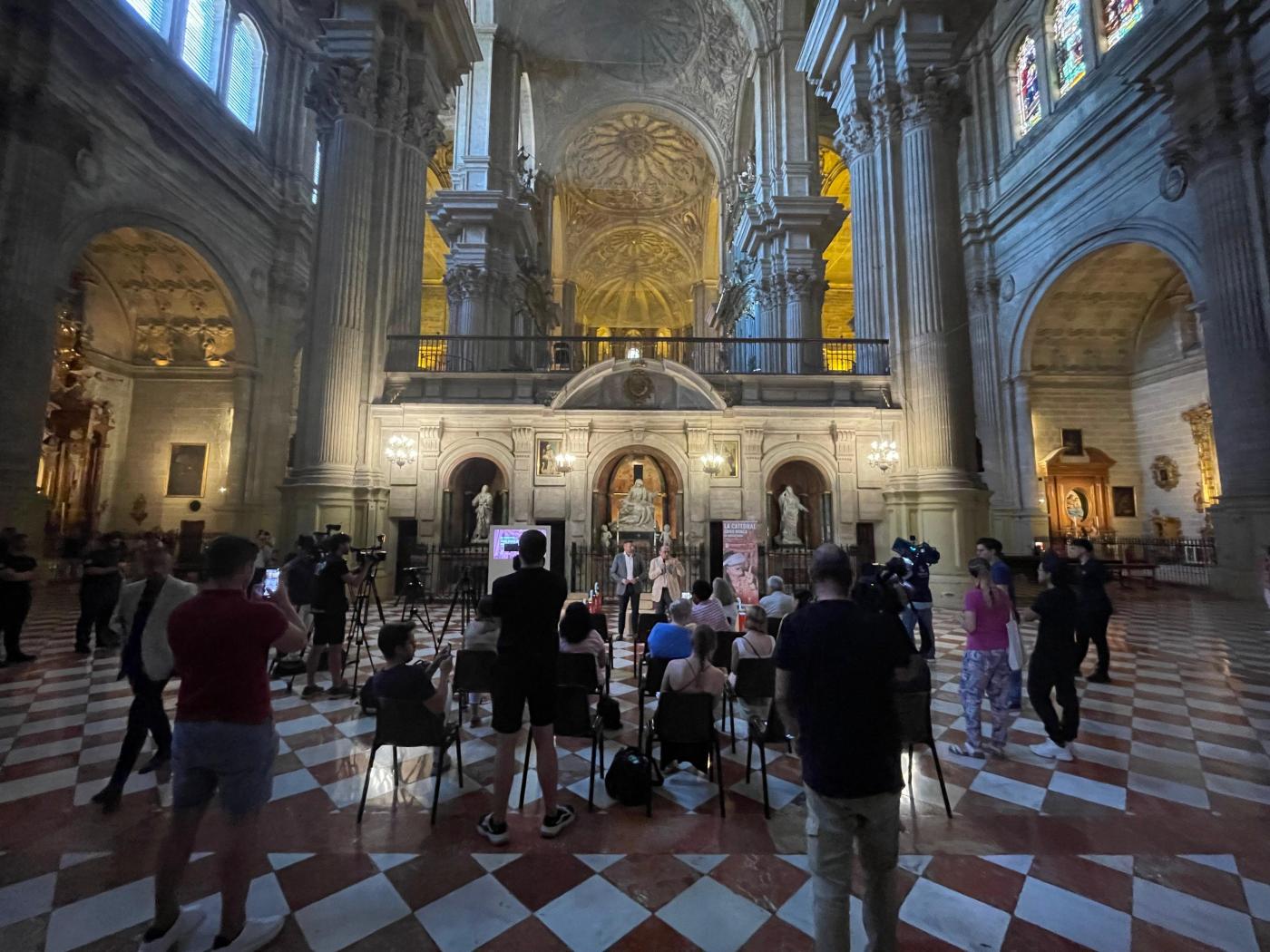 Presentación de la visita virtual en la Catedral de Málaga // E. LLAMAS