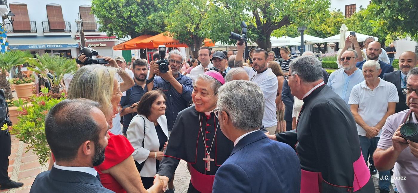 Visita del nuncio a Marbella con motivo del Jubileo de las Instituciones. FOTO: Antonio Sánchez