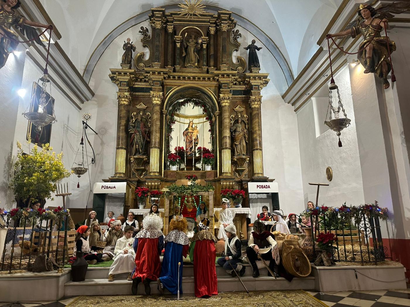 Belén Viviente de la parroquia de Casabermeja