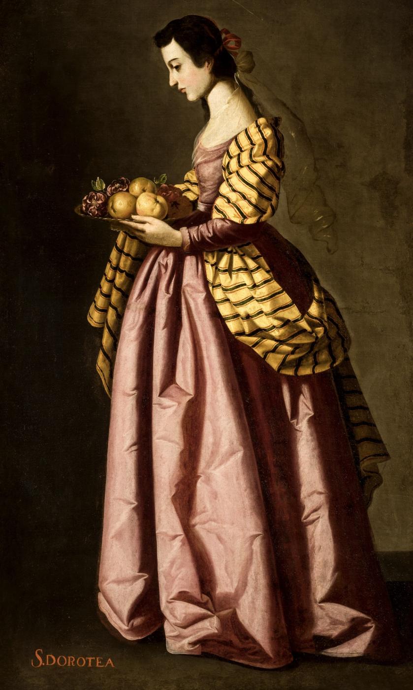 Santa Dorotea. c.1640-1650 óleo sobre lienzo, 173 x 103 cm. Museo de Bellas Artes de Sevilla