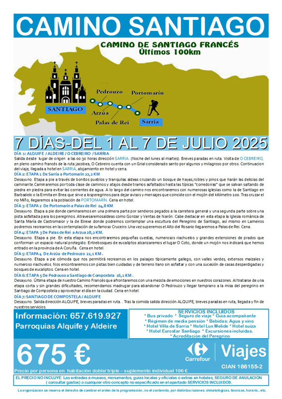 Alquife Camino Santiago julio cartel