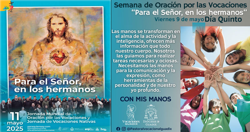 Semana de Oración por las Vocaciones. Día 5º: con mis manos