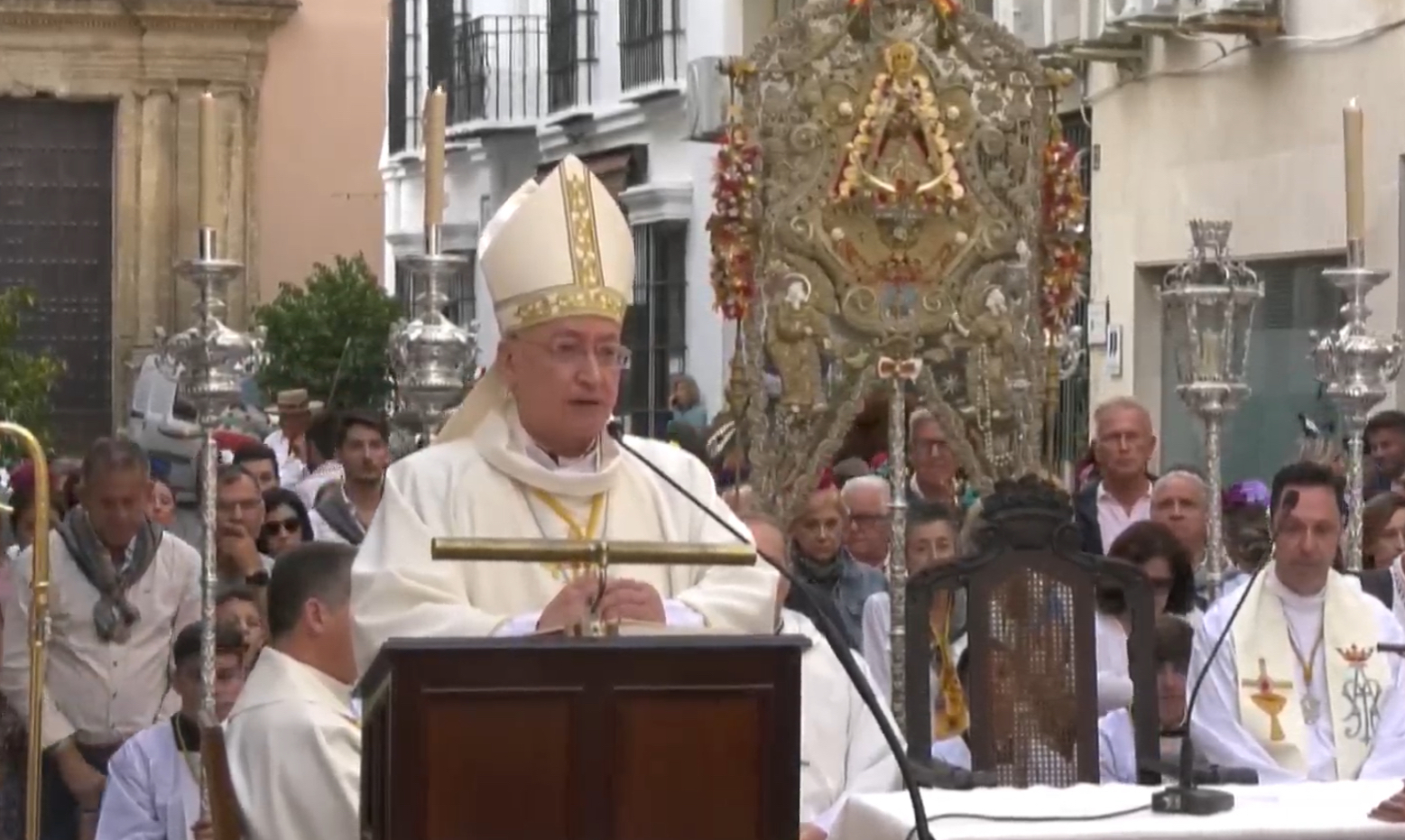 Monseñor Rico Pavés preside la Eucaristía de Romeros de Sanlúcar de Barrameda
