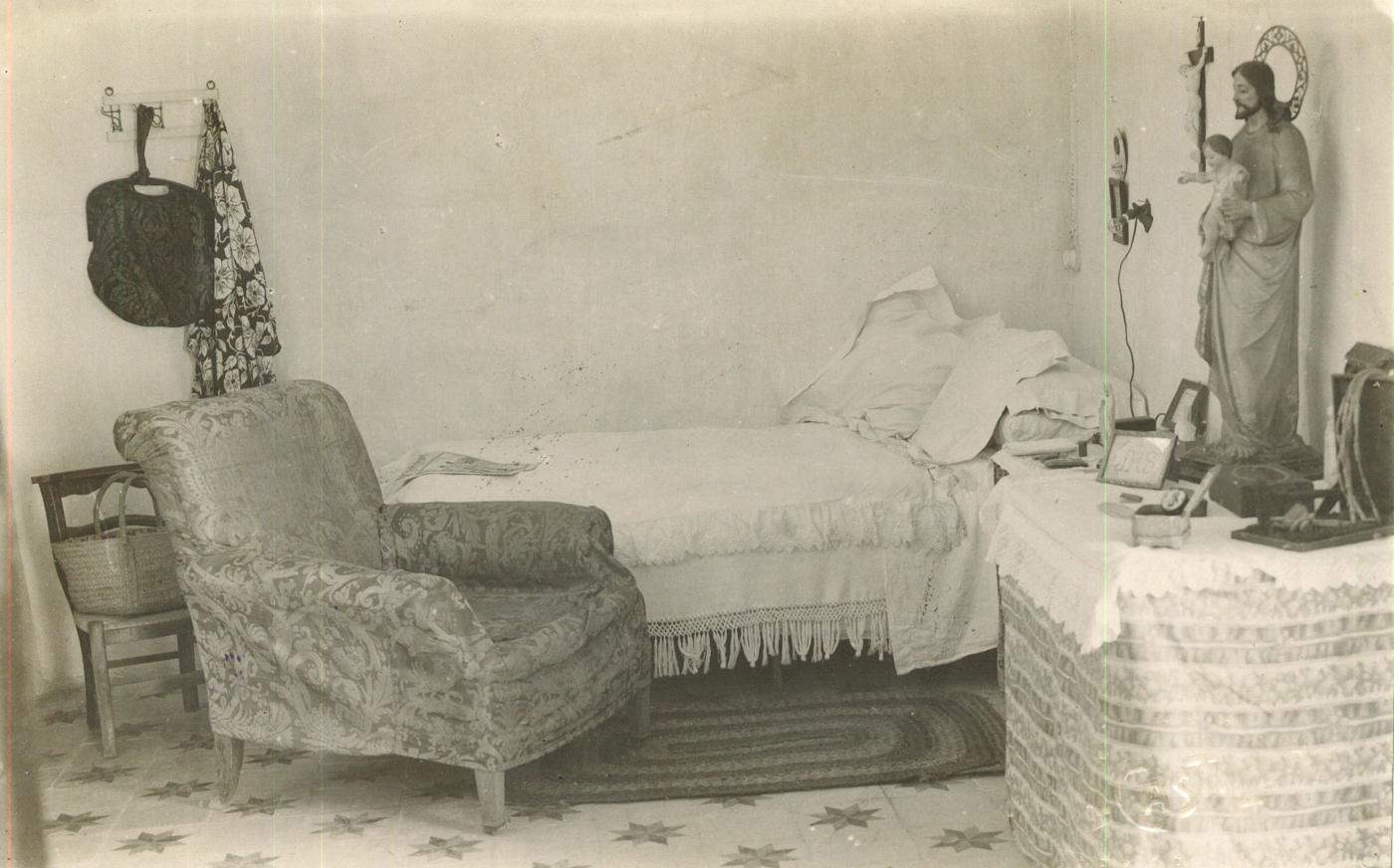 Habitación de la casa de Jerez donde murió María Isabel