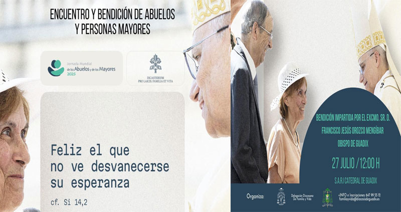 Este domingo se celebra la V Jornada Mundial de los Abuelos y los Mayores