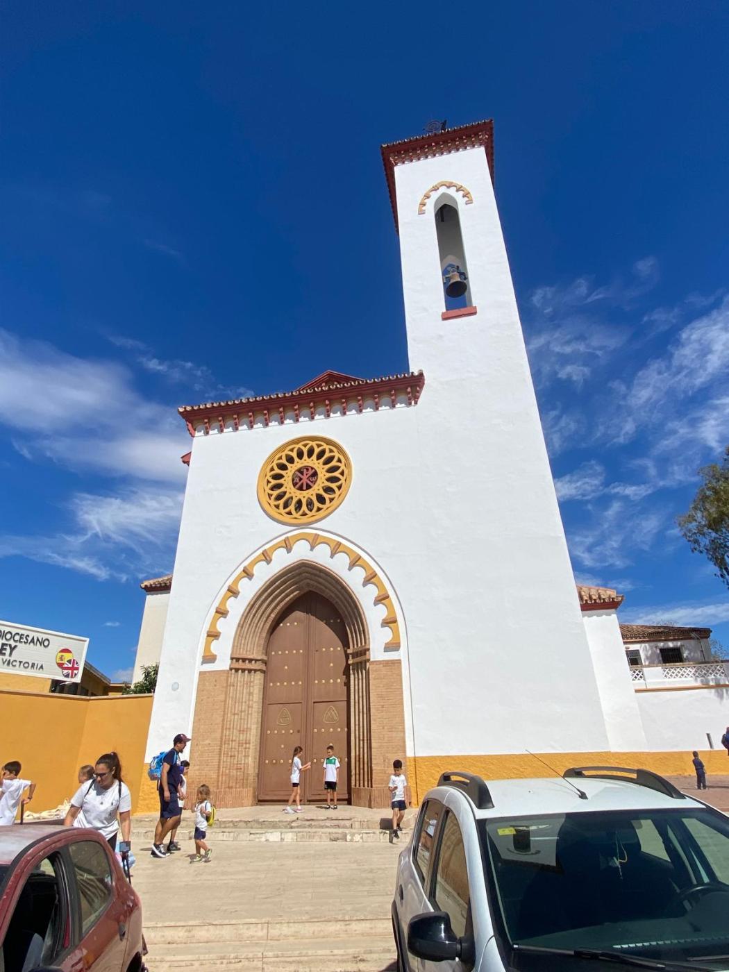 Estado de la fachada de Cristo Rey tras su restauración