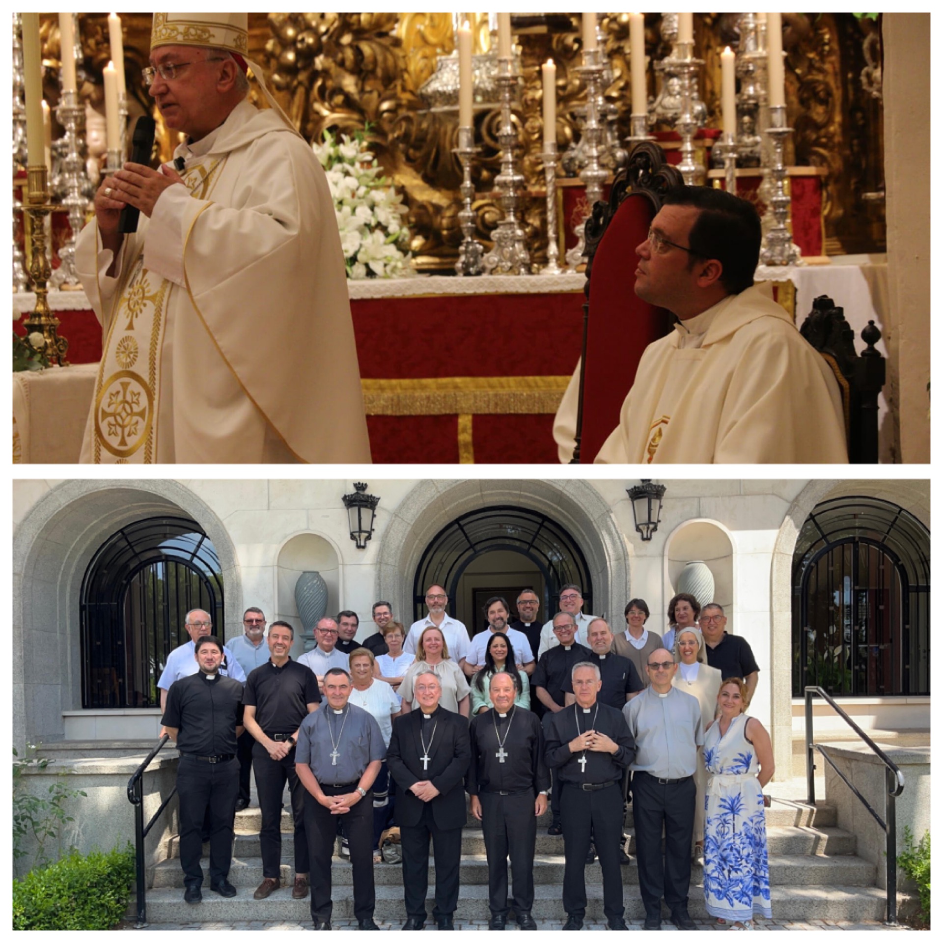 Monseñor Rico Pavés presente en la Conferencia Episcopal Española y celebrando la Eucaristía vísperas de la festividad de San Francisco Solano