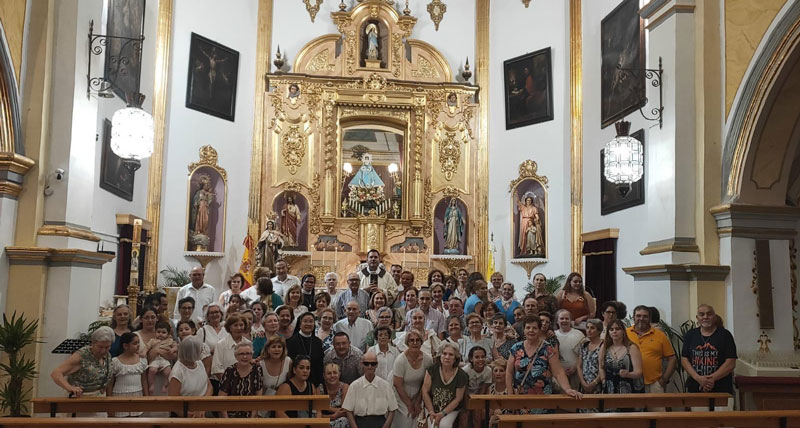 Zújar vivió la festividad de la Virgen del Carmen en compañía de sus religiosas carmelitas