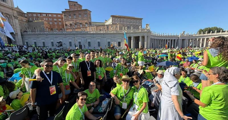 La diócesis de Guadix participó en el Encuentro de Jóvenes Españoles, celebrado en la Plaza de San Pedro