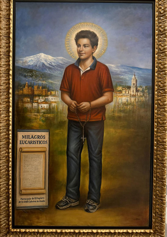 Guadix Sagrario cuadro carlo Acutis 7 9 25 x800