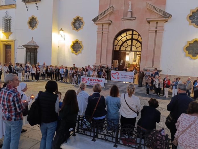 Cáritas Ronda y Serranía rezan por la paz