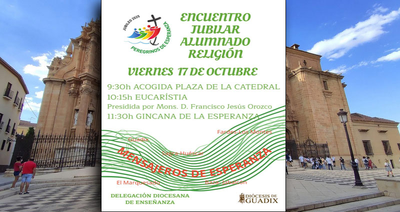 Guadix reúne a 600 escolares de la asignatura de Religión para celebrar el Jubileo en la Catedral