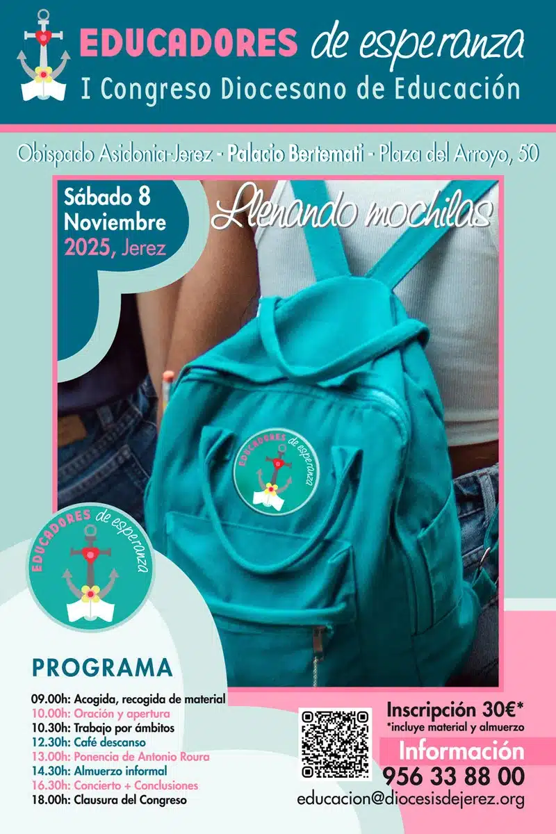 La Diócesis de Asidonia-Jerez celebrará su I Congreso Diocesano de Educación el próximo 8 de noviembre