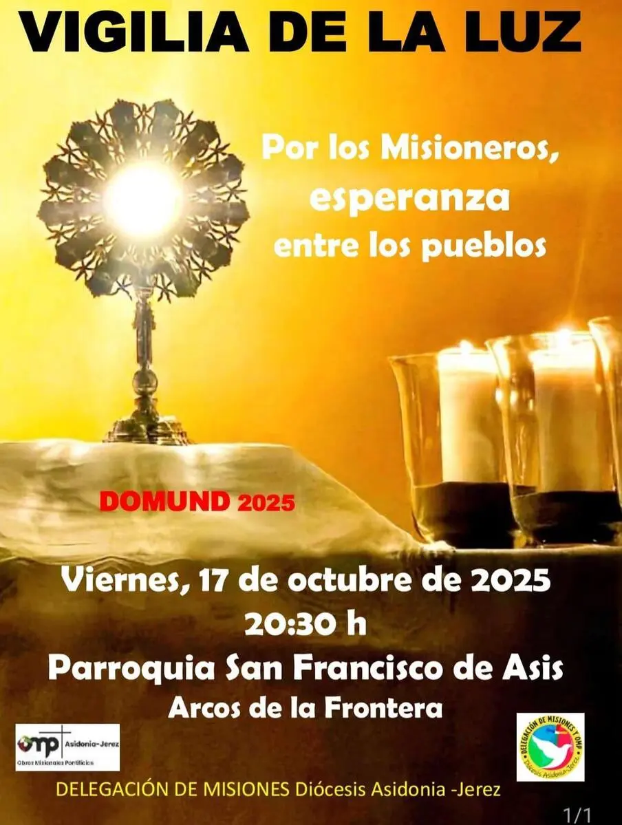 La Vigilia de la Luz, antesala del DOMUND 2025 en Asidonia-Jerez