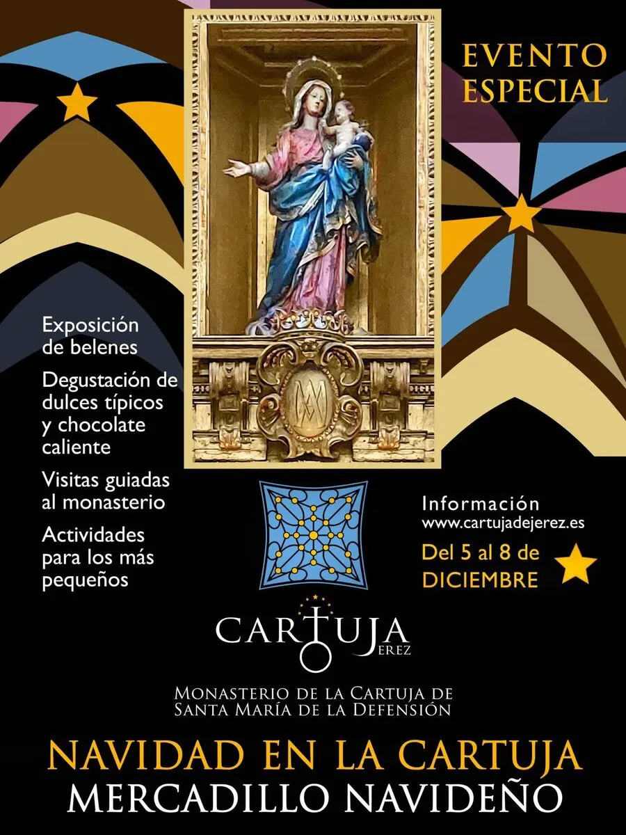 El Monasterio de la Cartuja acogerá el evento «Navidad en la Cartuja» del 5 al 8 de diciembre