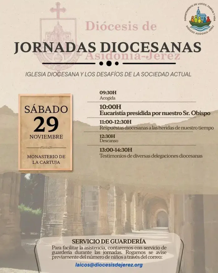 La Diócesis celebra el próximo 29 de noviembre en la Cartuja las Jornadas Diocesanas «Iglesia Diocesana y los desafíos de la sociedad actual»
