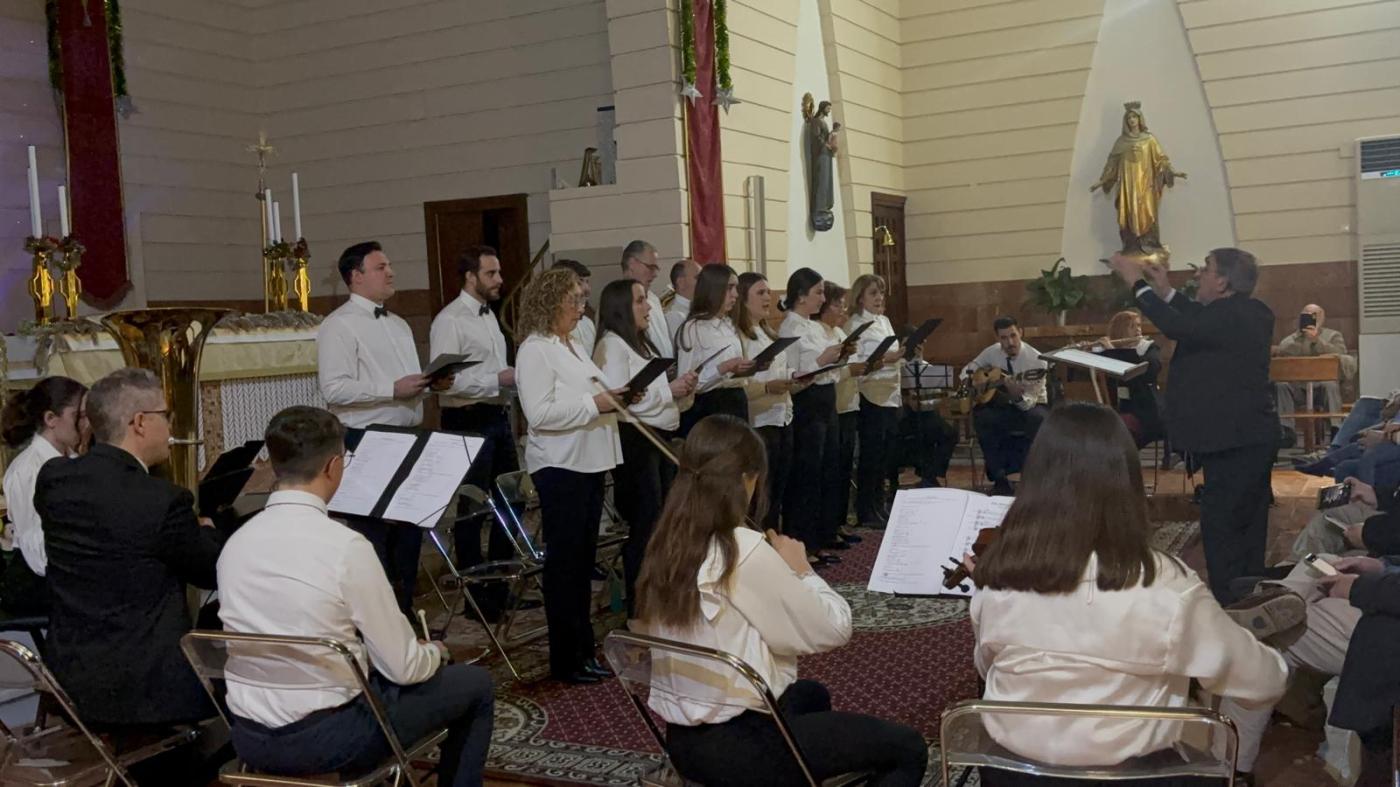 Momento del concierto celebrado en la parroquia de Ntra. Sra. de Fátima