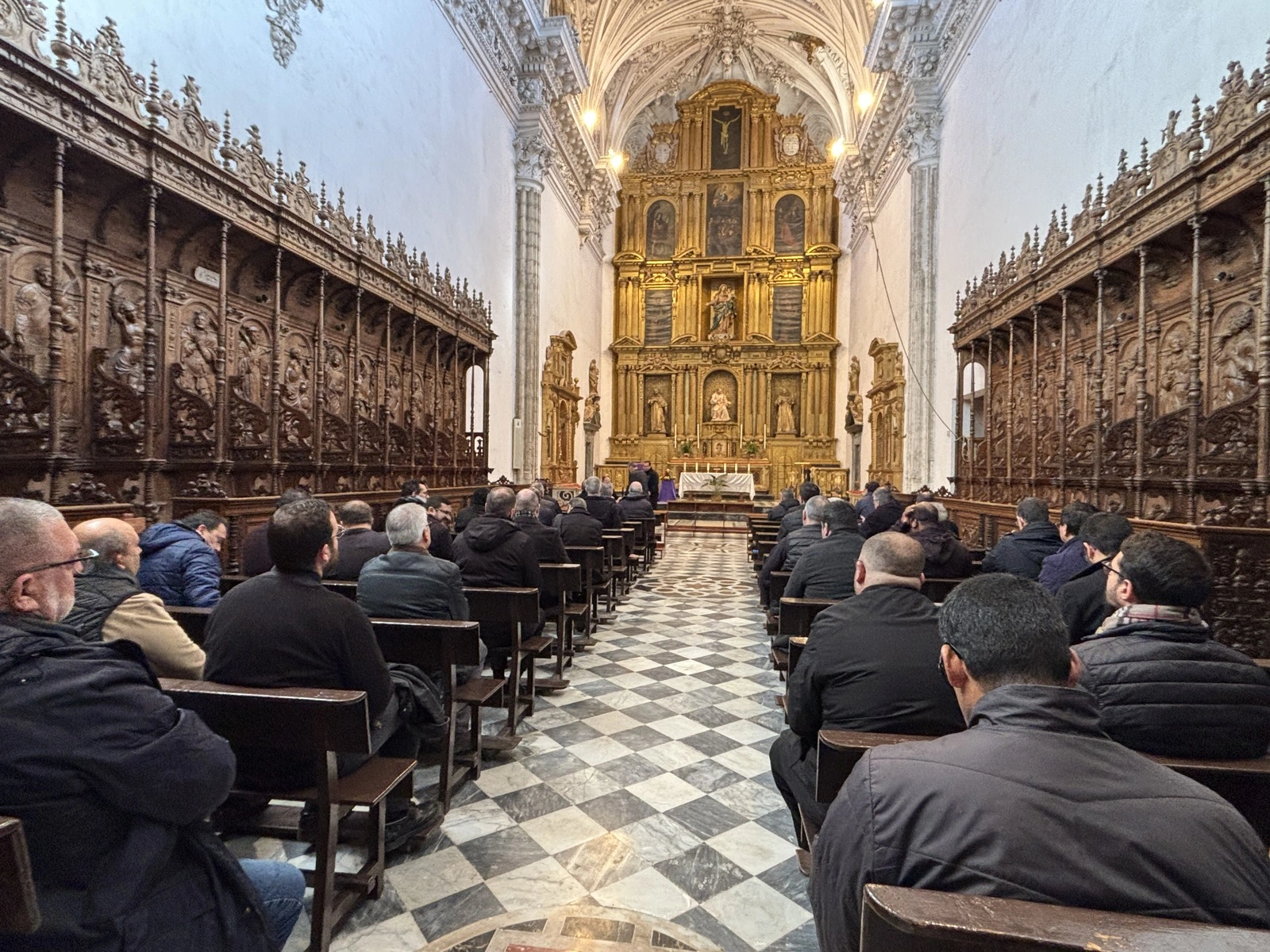 El clero diocesano celebra su retiro de Adviento en la Cartuja de Jerez